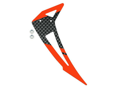 Carbon Fiber Vertical Fin "F" Style (RD) - Blade Revolution 235 CP : MH-235C064VFR
