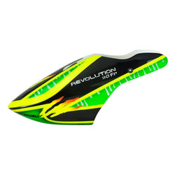 Airbrush Fiberglass Green Scratch Canopy - Blade Revolution 90 FP : MH-90FP080GS