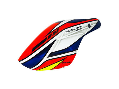 Airbrush Fiberglass Red Transformer Canopy - Blade Revolution 235 CP : MH-235C080RT