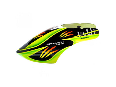 Airbrush Fiberglass Green Scratch Canopy - Blade Revolution 235 CP : MH-235C080GS