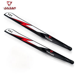 VULCAN ROTORS 727mm EVO VP Precision Main Rotor Blades (Red) : VMB-727EVOVP-R