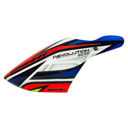 Airbrush Fibreglass Red Transformer Canopy - Blade Revolution 90 FP : MH-90FP080RT