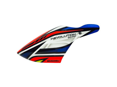 Airbrush Fibreglass Red Transformer Canopy - Blade Revolution 90 FP : MH-90FP080RT