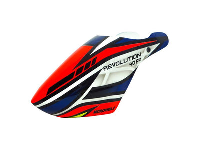 Airbrush Fibreglass Red Transformer Canopy - Blade Revolution 90 FP : MH-90FP080RT