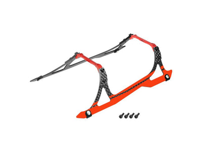 Aluminium/Carbon Fibre Landing Gear "A" Style (Red) - Blade Revolution 235 CP : MH-235C106AR