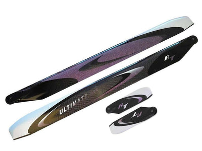 Rotortech Ultimate 610mm Main Blades & 96mm Tail Blades Bundle : OSHM61BB