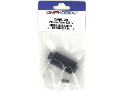OMPHOBBY M7 Pinion Gear (12 Tooth - Long) : OSHM7204