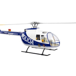 Flywing BO-105 RTF 4 Blade Head - Blue : FW-BO105-RTF-BLUE