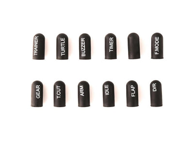 RadioMaster 12pcs Labeled Silicon Switch Cover Set (Short) : HP0157.SWTCOV-S