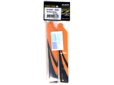 Align 120 Main Blades - T-Rex 150X - Orange : HD123EBT