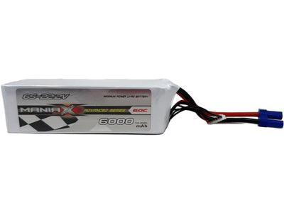 ManiaX 6S-22.2v 6000mah 60C Lipo : MX6000-6-60