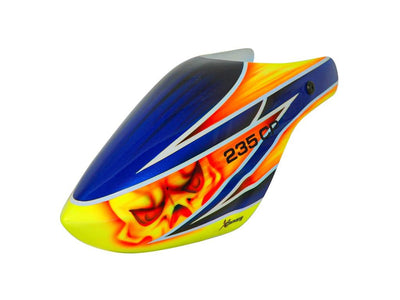 Microheli XCanopy Airbrush Fibreglass Angry Owl Canopy - Blade Revolution 235 CP : XCB235C303