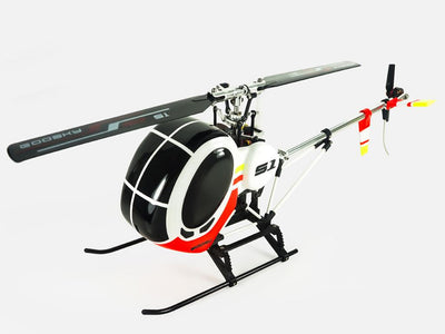 Airbrush Fibreglass Hughes 300 Scale w/ Landing Gear (White) - GOOSKY S1 : MH-GSS1-SH35