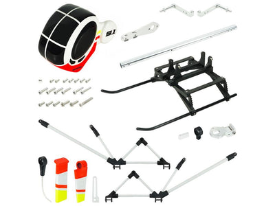 Airbrush Fibreglass Hughes 300 Scale w/ Landing Gear (White) - GOOSKY S1 : MH-GSS1-SH35