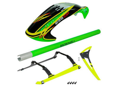 Airbrush Fiberglass King Cobra Canopy Combo - Blade Revolution 235 CP : MH-235C080CKC