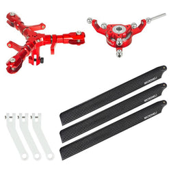 CNC Triple Carbon Fibre Blades Conversion Set (Red) - Blade Revolution 235 CP : MH-235C101TBC