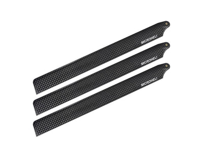 Carbon Fibre Main Blades 205mm (For MH Triple Blades Series Blade 235 CP) : MH-235C003TC