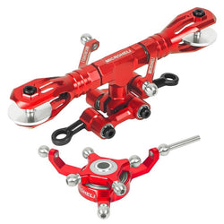 Precision CNC Aluminium Flybarless Head System (Red) - Blade Revolution 235 CP : MH-235C102F