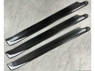 Helix 3-Blade 695mm Main Carbon Blades (Second Hand) : MHSH70