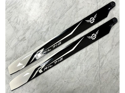 Rail 716mm Carbon Main Blades (Second Hand) : MHSH89