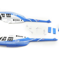 RC ERA C138 Bell206 Fuselage Set (Blue) : SC4001230-B
