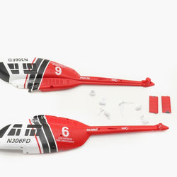 RC ERA C138 Bell206 Fuselage Set (Red) : SC4001230-R
