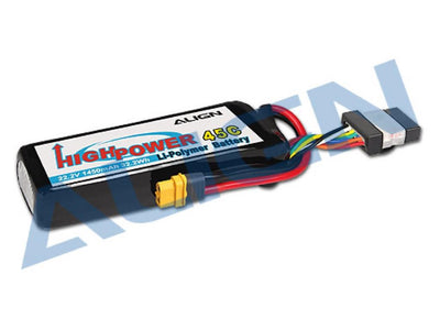 Align 6S1P 22.2V 1450mAh/45C Lipo Battery : HBP14501