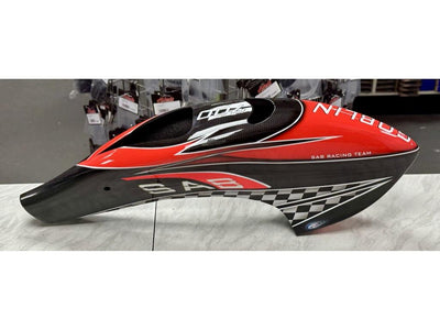 SAB Goblin 700 Canomod Airbrush Canopy - Red/Carbon (Second Hand) : MHSH86