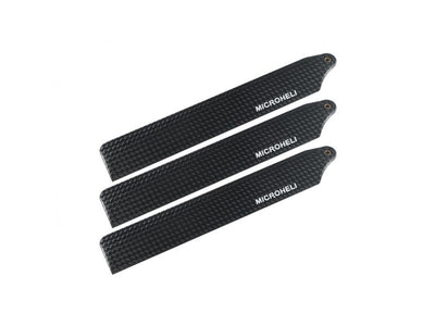 Microheli Carbon Fibre Triple Main Blades (For MH-GSS1001TBC Series) : MH-GSS1003TC