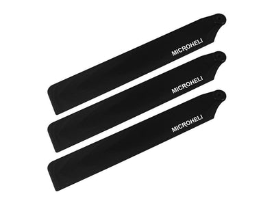 Microheli Plastic Triple Main Blade (For MH-GSS1001T Series) (Black) : MH-GSS1003TBK