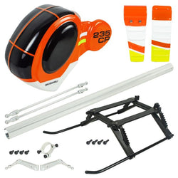 Airbrush Fibreglass Hughes 300 Scale W/ Landing Gear (OR-WT) - Blade Revolution 235 CP : MH-235C-SH34