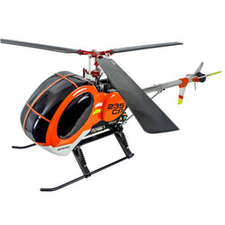 Airbrush Fibreglass Hughes 300 Scale W/ Landing Gear (OR-WT) - Blade Revolution 235 CP : MH-235C-SH34