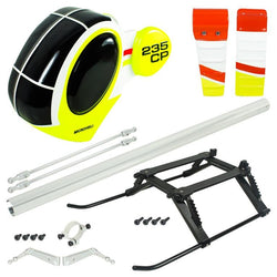 Airbrush Fibreglass Hughes 300 Scale W/ Landing Gear (Yellow) - Blade Revolution 235 CP : MH-235C-SH33