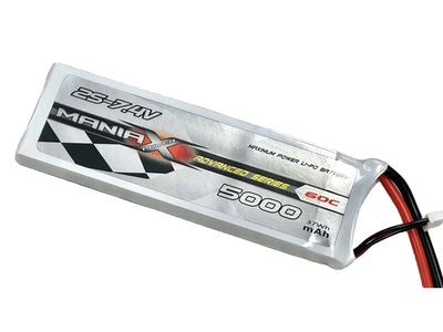 ManiaX 7.4V 5000mah 60C LiPo Battery : MX5000-2-60