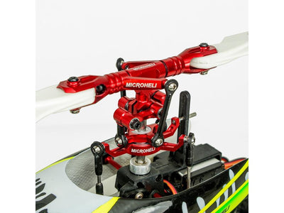 Microheli Precision CNC Aluminium Flybarless Head System (Red) - BLADE 230S/V2/Smart : MH-230S102F