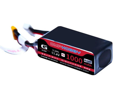 OMPHOBBY 11.4V HV LiPo 60C 1000mAh : OSHM2365 - Midland Helicopters