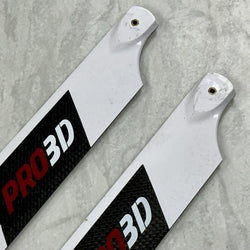 Pro 3D 430mm Carbon Main Blades (Second Hand) : MHSH130 - Midland Helicopters