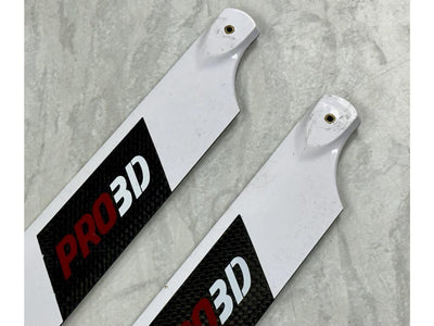 Pro 3D 430mm Carbon Main Blades (Second Hand) : MHSH130 - Midland Helicopters
