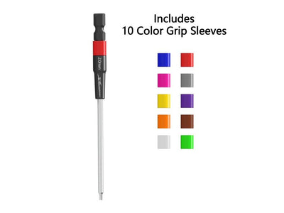 XLPower Quick-Hex Tip 2.0mm — Precision Hex Driver Bit (10 Colour Sleeves Included) : XLT-05