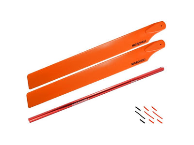 Aluminium Tail Boom W/250mm Main Blade Extension Combo (Red) - Blade 230S/V2/Smart : MH-230S-TMCR