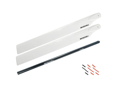 Aluminium Tail Boom W/250mm Main Blade Extension Combo (Black) - Blade 230S/V2/Smart : MH-230S-TMCB