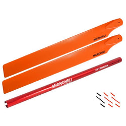 Aluminium Tail Boom W/250mm Main Blade Extension Combo (Red) - Blade Revolution 235CP : MH-235C-TMCR