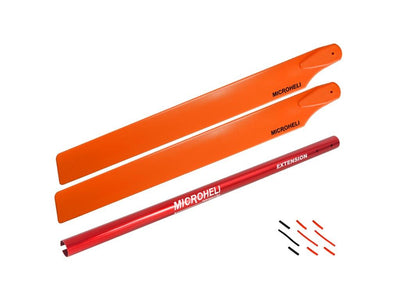 Aluminium Tail Boom W/250mm Main Blade Extension Combo (Red) - Blade Revolution 235CP : MH-235C-TMCR