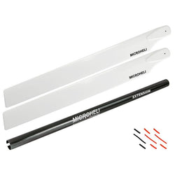 Aluminium Tail Boom W/250mm Main Blade Extension Combo (Black) - Blade Revolution 235CP : MH-235C-TMCB