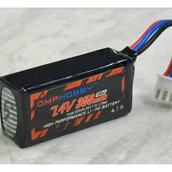 OMP 7.4V 350mAh 50C LiPo Battery (Second Hand) : MHSH109 - Parcel - MHSH109