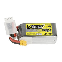 Tattu R-Line 650mAh 4S 14.8V 95C Lipo Battery w/XT30 : TAA6504S95XT3