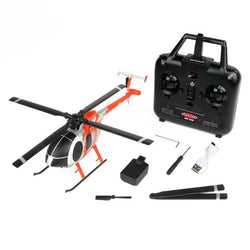 Twister MD 500 Scale 250 Helicopter with 6 Axis Stabilisation/Altitude Hold (Red/Silver) : TWST1003C