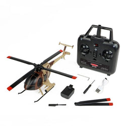 Twister MD 500 Scale 250 Helicopter with 6 Axis Stabilisation/Altitude Hold (Brown/Sand) : TWST1003M