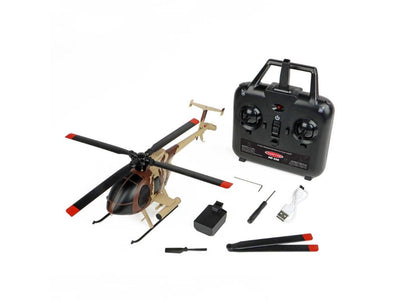 Twister MD 500 Scale 250 Helicopter with 6 Axis Stabilisation/Altitude Hold (Brown/Sand) : TWST1003M