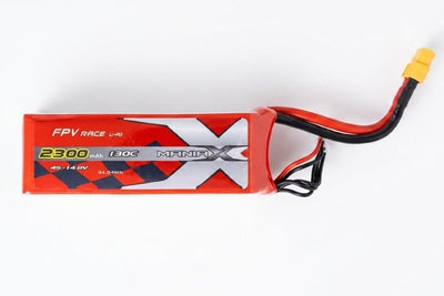 ManiaX 14.8v 2300mah 130C FPV Race Lipo : MX2300-4S-130